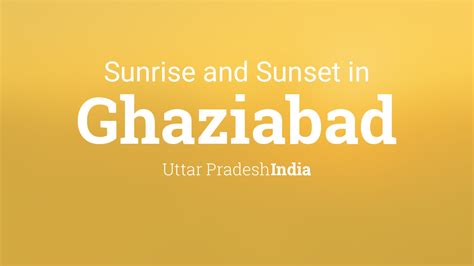 sunset time today ghaziabad