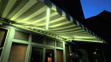 sunsetter retractable awning lights