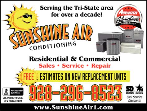 sunshine air conditioning california