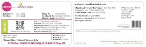 sunshine ambetter provider number