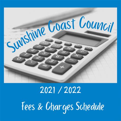 sunshine coast council fees and charges