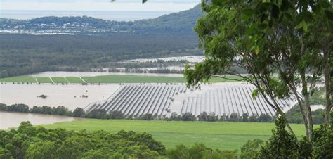 sunshine coast solar farm flooded