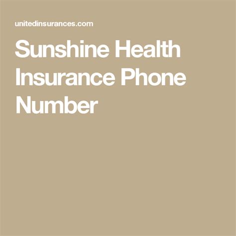 sunshine health telephone number