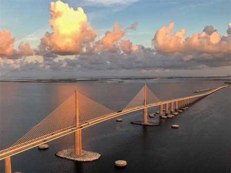 sunshine skyway bridge in tampa florida