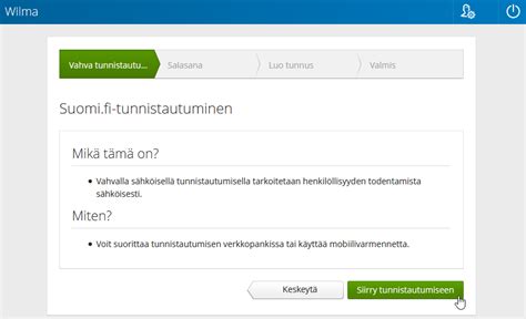 suomi.fi tunnistus ei toimi