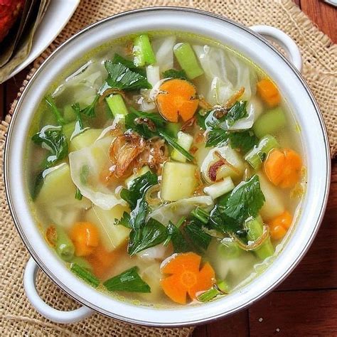 Sup Sayur – Resipi Terperinci