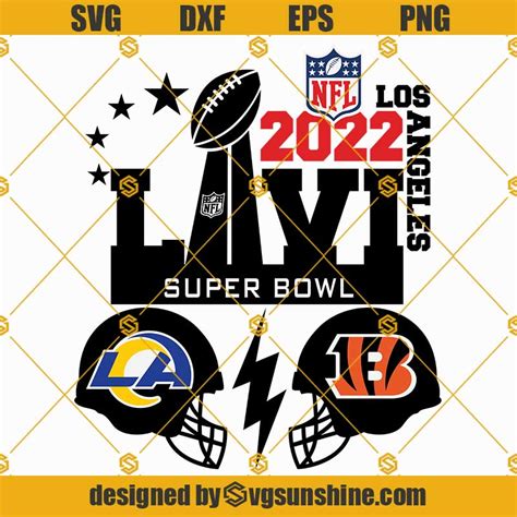 LVI Super Bowl 2022 SVG, Super Bowl 2022 SVG, Super Bowl