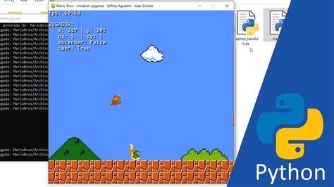 super mario bros code python