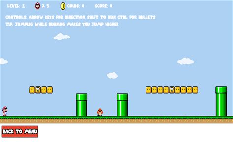 super mario bros html code