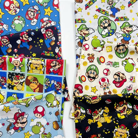 super mario fabric