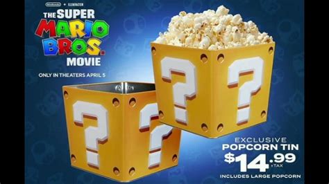 super mario movie popcorn bucket