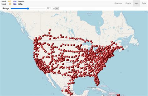 Supercharger Rates Map