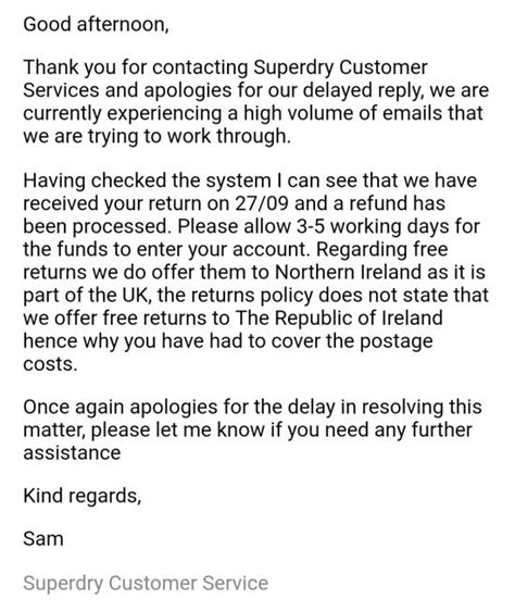superdry customer service uk email