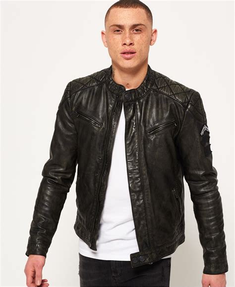 superdry leather jacket review