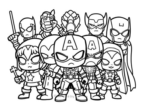 Featured superhero coloring pages filled with vibrant colors