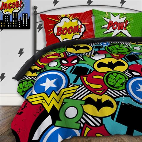 Superhero Comforter Set Full