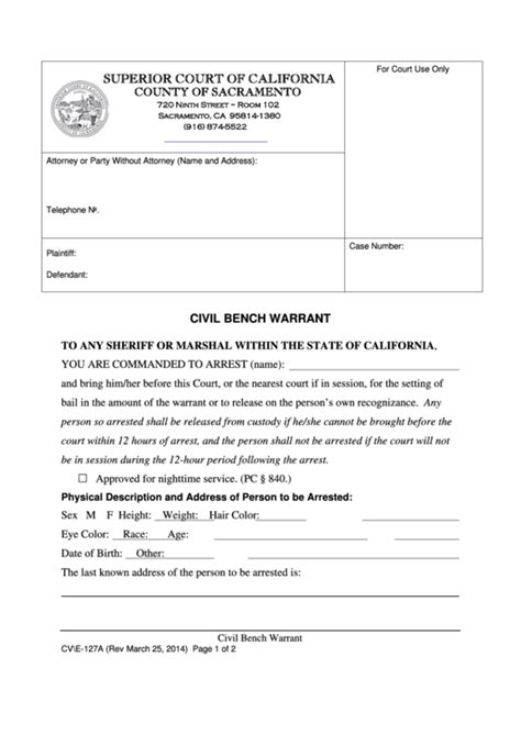 superior court bench warrant