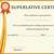 superlative certificate template word