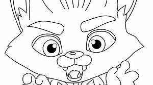 Frankie Mash from Super Monsters Coloring Page Free Printable