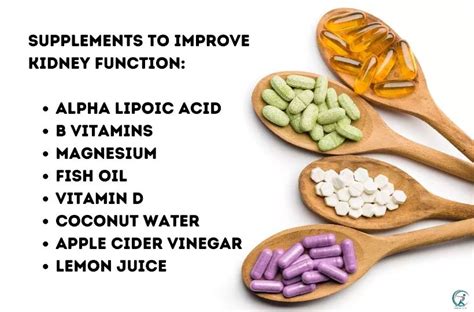 Supplements For Good Kidney Function