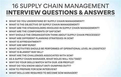 Supply Chain Interview Questions And Answers For Freshers