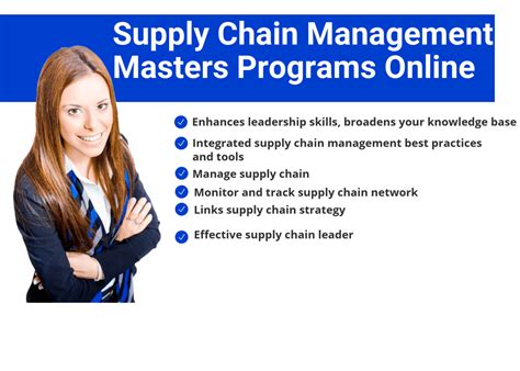 supply chain master's degree online