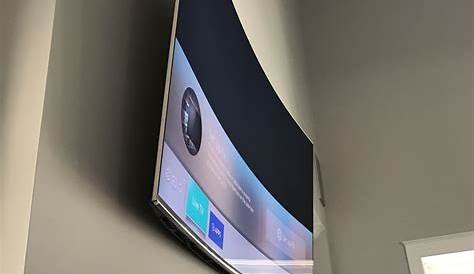 55 inch Samsung curved television & slimline swivel stand