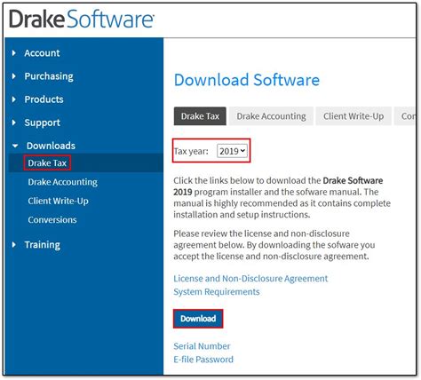 support drake tax software download