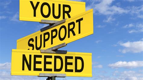 support when needed