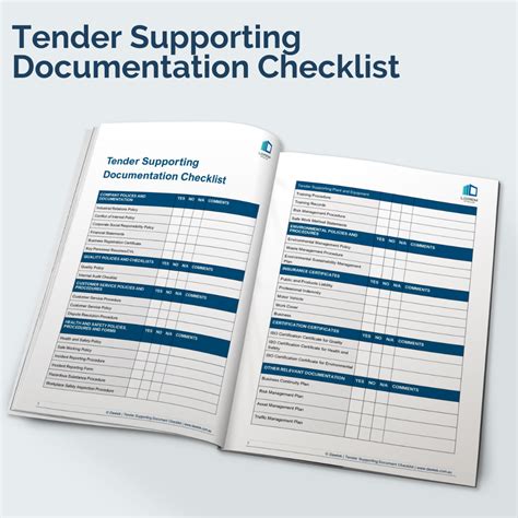 supporting documentation checklist template