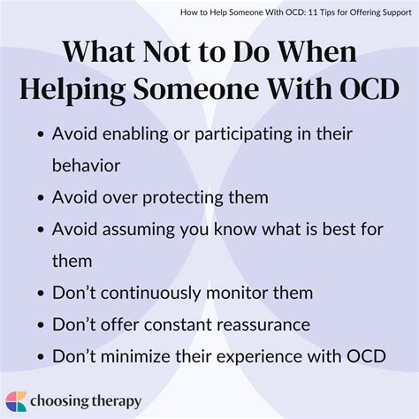 supporting someone with ocd