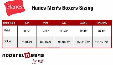Supreme Boxers Size Chart