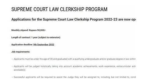 Supreme Court of India Law Clerk Exam 2021 - Download Admit Card
