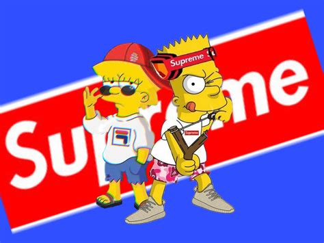 supreme bart simpson wallpaper