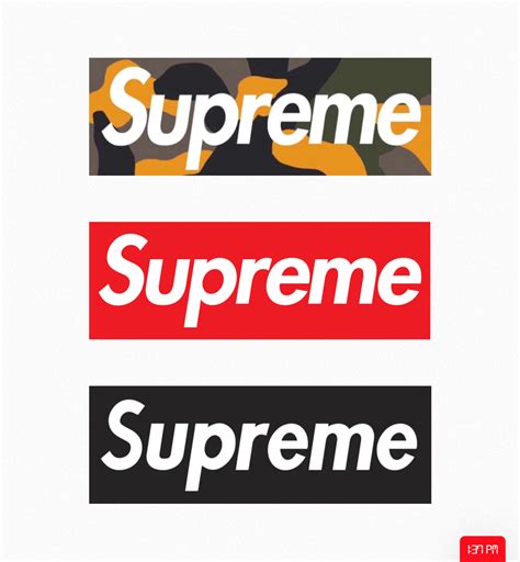 supreme box logo outline