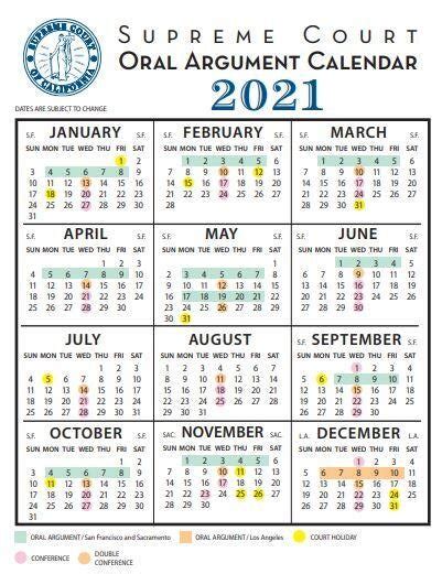 supreme court cases 2021 schedule