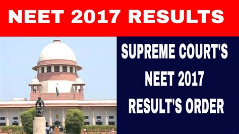supreme court order on neet