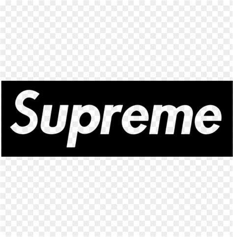 supreme logo png black