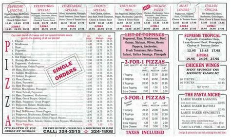 supreme pizza vancouver bc menu