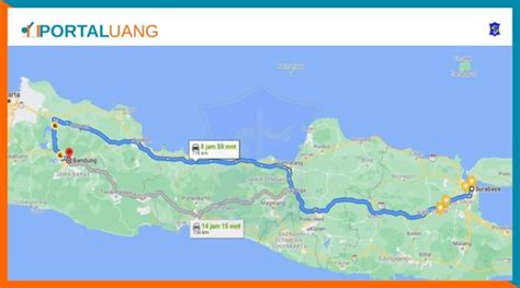 Surabaya Bandung Berapa Jam dan Berapa Kilo (km)?
