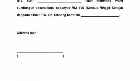 Contoh Surat Akuan Terima Wang - Kumpulan Contoh Surat dan Soal Terlengkap