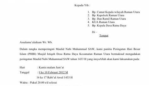 Contoh Surat Pemberitahuan Kegiatan Ke Kepolisian Republik Indonesia