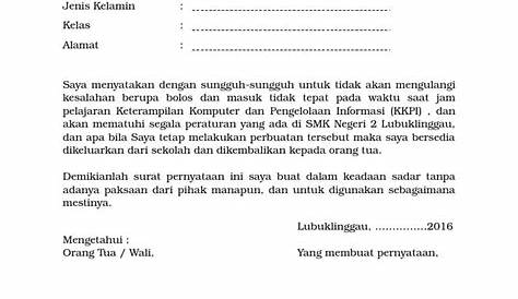 Contoh Surat Pernyataan Tidak Menerima Beasiswa Dari Manapun - Delinewstv