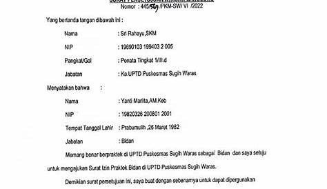 Surat Persetujuan | PDF