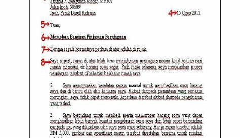 Surat Permohonan Rasmi Malaysia - Contoh Yo
