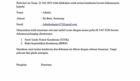 Detail Surat Tanda Terima Berkas Koleksi Nomer 41