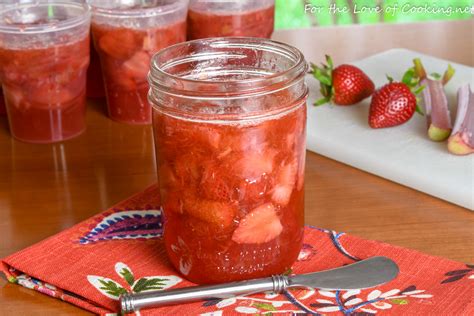 Strawberry Rhubarb Freezer Jam 2 Low Sugar Recipes The Self