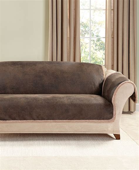 home.furnitureanddecorny.com:sure fit faux leather slipcover