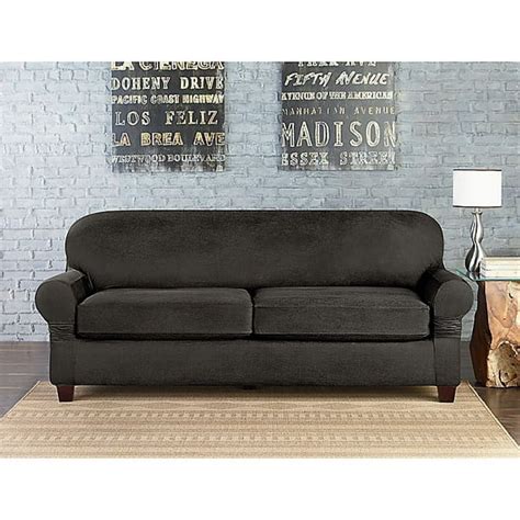 sure fit faux leather slipcover