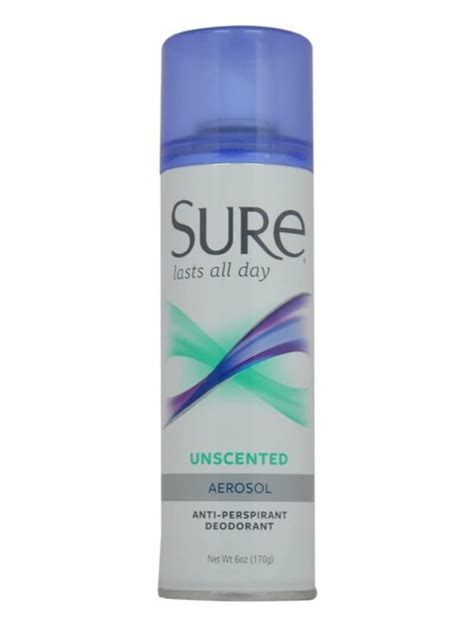 sure spray deodorant recall